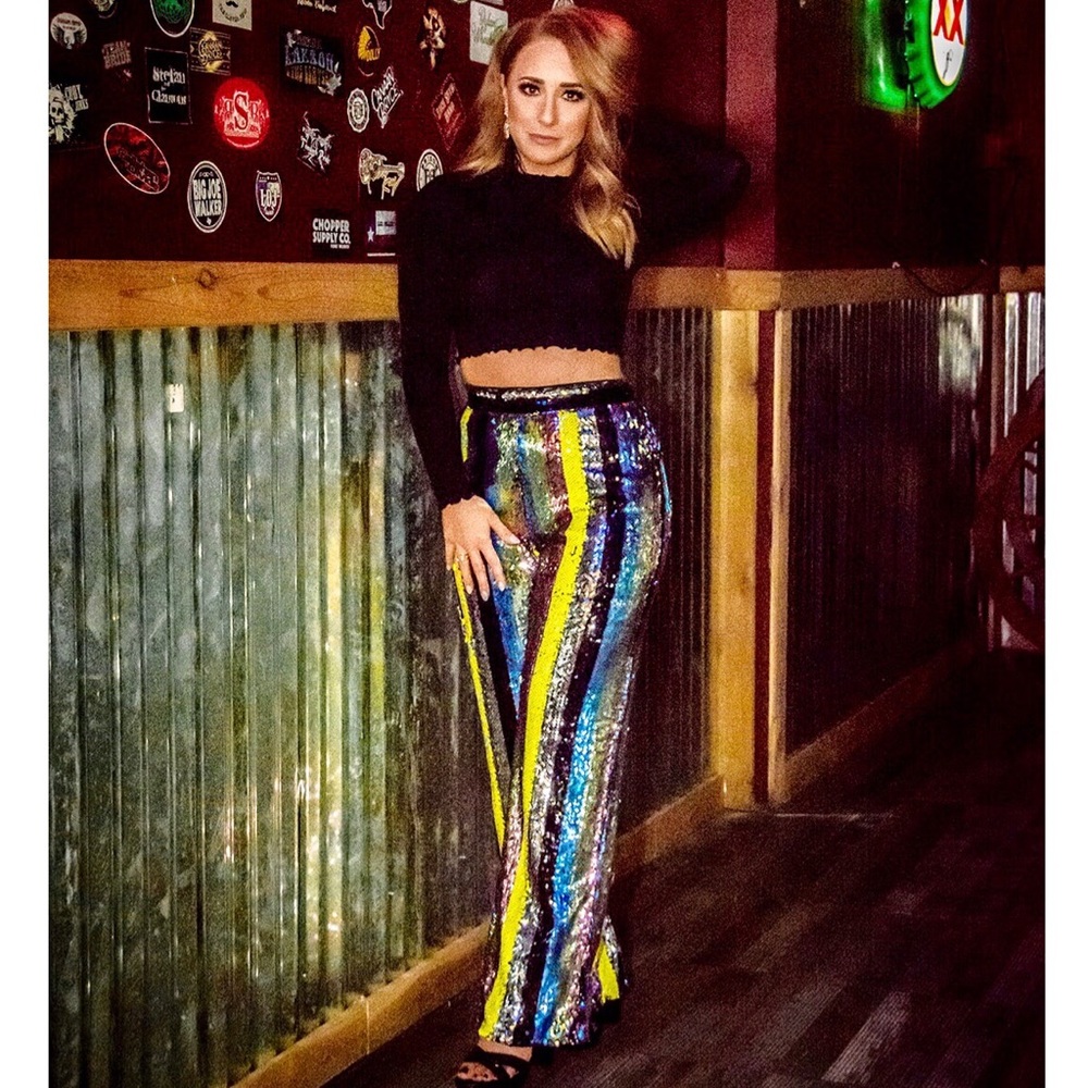 Highwaisted Sequin Pants